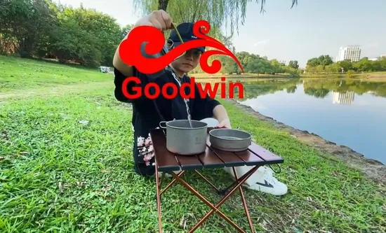 Outdoor Foldable Picnic Table with Carry Bag Portable Compact Lightweight Camping Table 
