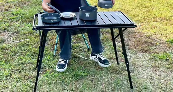 Feistel Wholesale Outdoor BBQ Igt Camping Table Detachable Aluminum Alloy Folding Camping Table 