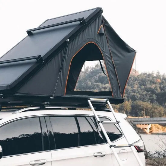 Family Triangle Outdoor Automatic Hydraulic Support Pole Aluminum Alloy Folding Camping Car Roof Tent 