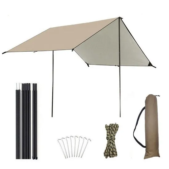 Lightweight Waterproof Hammock Tarp Camping Shelter for Outdoor Survival & Backpacking 