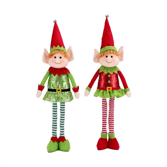 Christmas Tree Ornament 65cm Long Legs Doll Window Decoration Christmas Gift 